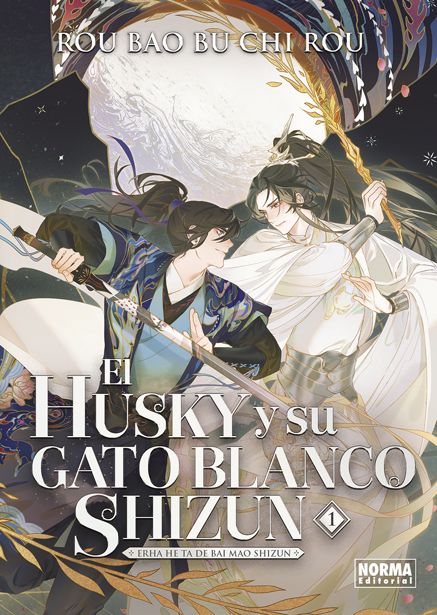 El Husky y su gato blanco Shizun 1
