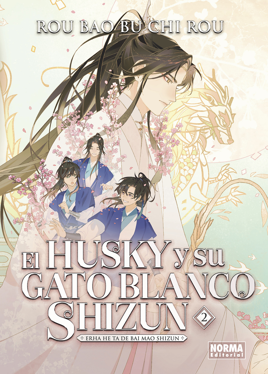 El husky y su gato blanco shizun 2
